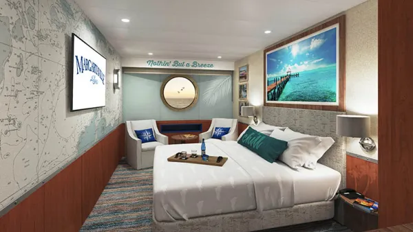 Oceanview Stateroom on Margaritaville at Sea Paradise