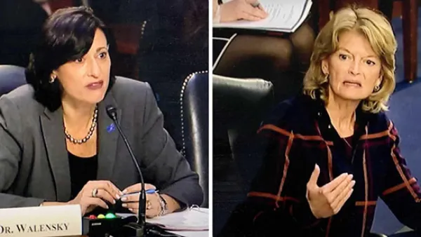 CDC Director Rochelle Walensky and Senator Lisa Murkowski of Alaska