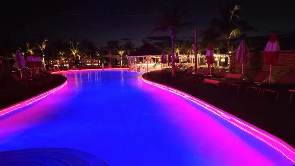 Virgin Voyage's Bimini Beach Club Pool