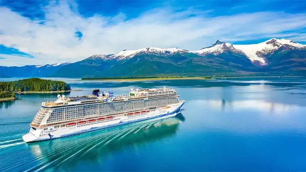 NCL Ship Sailing Alaska