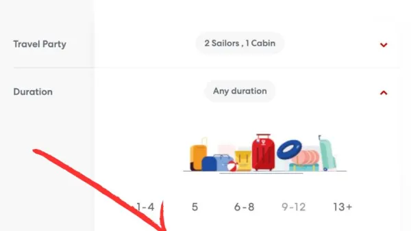 Virgin Voyages Weekend Voyages Selector
